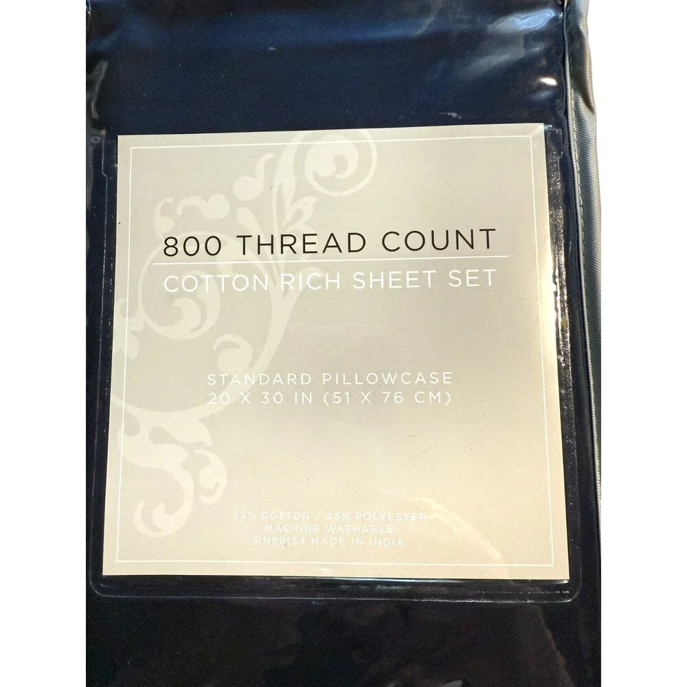 Navy Blue Standard Pillowcase 20x30